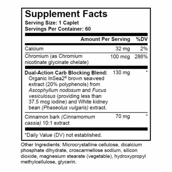 carb control Nutrition Label