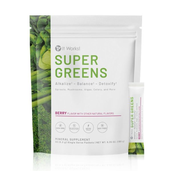 It Works Super Greens on the Go Berry Flavor